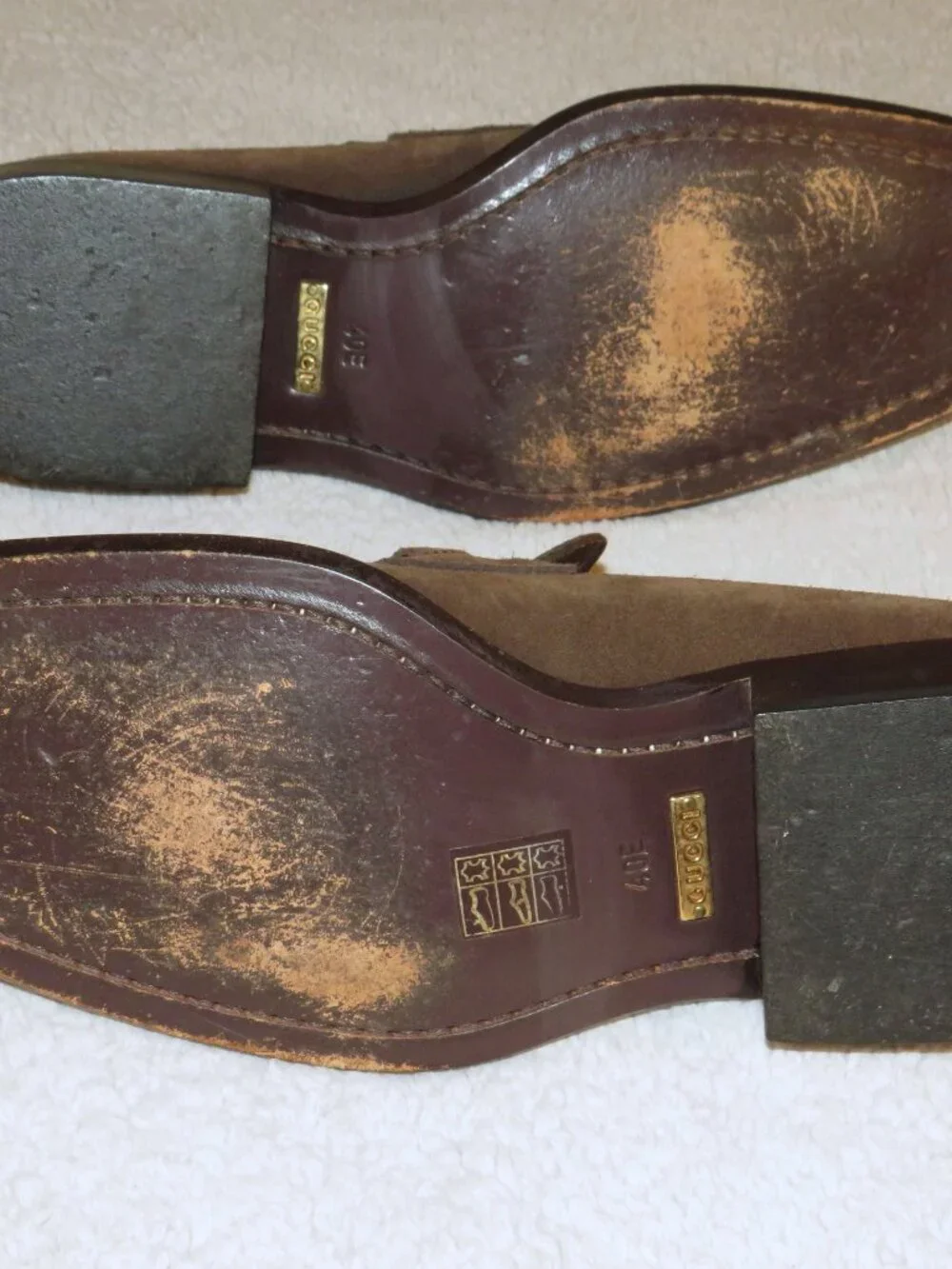 Gucci Tom Ford Era Brown Suede Leather Bit Loafers 40 E US 7